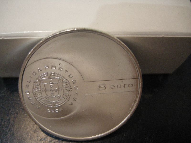 (afbeelding voor) 8 Euromunt Portugal 2004 - Het Schot